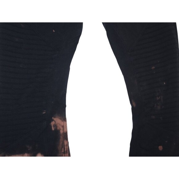 Thrashed Alo Yoga XS Black & Brown Tie-Dye Joggers With Zipper Pockets Grunge - Picture 7 of 13